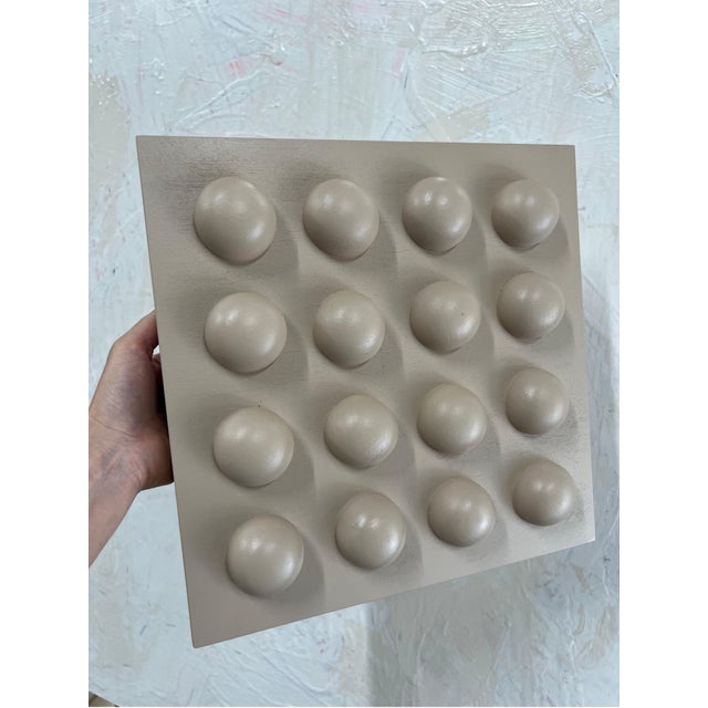 Abstract Mirtha Moreno Acrylic Painting on Panel titled “White Chocolate III” 12 x 12 2024 For Sale - Image 3 of 12