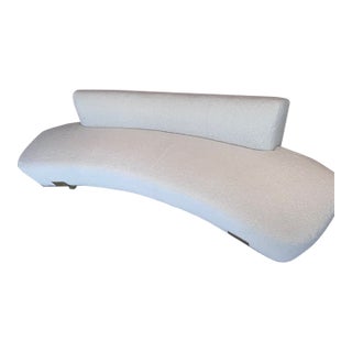 Thomas Pheasant Strap Sofa - Cream With Bronze Feet by Baker For Sale
