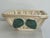 Vintage French Open-Weave Ceramic Bowl With Barbotine Lemon Leaves For Sale - Image 9 of 12