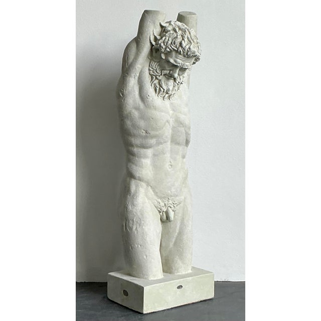 Mid-Century Modern Atelier De Moulages Plaster Cast of Marsyas – Grand Tour Sculpture For Sale - Image 3 of 11