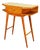 Italian Console Table with Cream Glass Top, 1950s For Sale