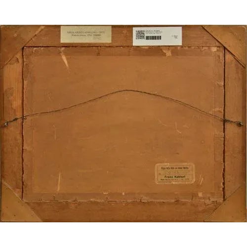 Modern Autumn Landscape, Oil on Board, 20th Century For Sale - Image 3 of 4