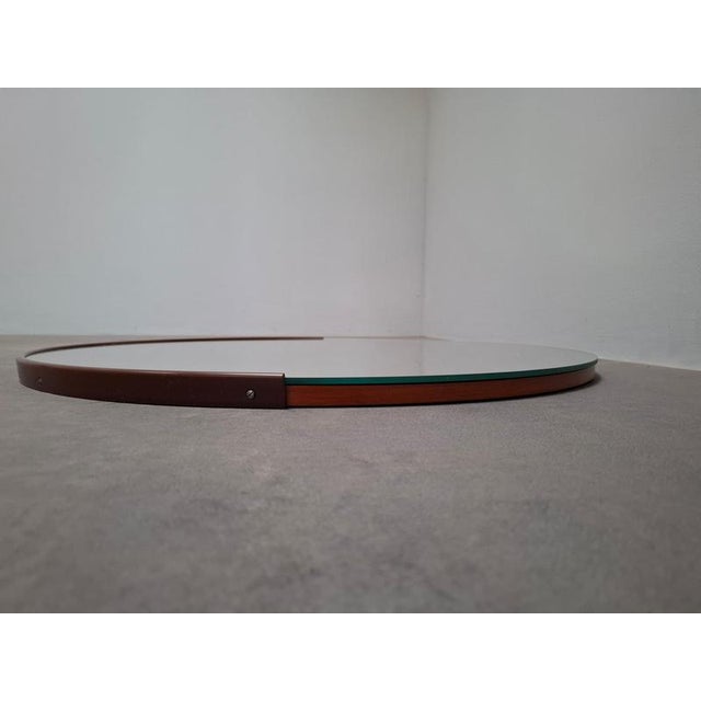Vintage Czechoslovakian Round Wall Mirror, 1970s For Sale - Image 10 of 15