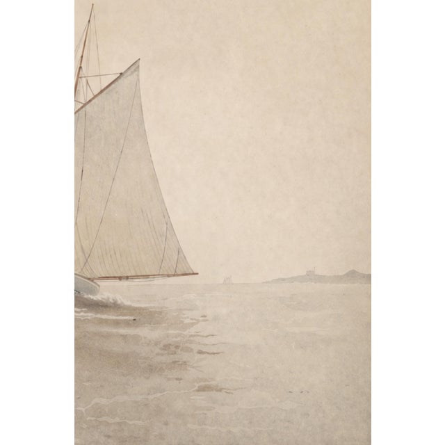 Minimal Coastal Texture Study, Abstract Shoreline Art Print, 24" × 36" For Sale - Image 9 of 10