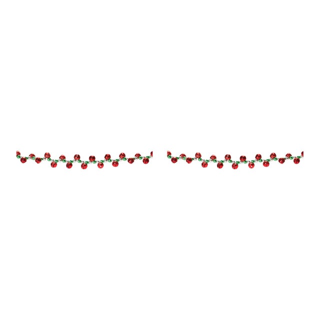 Rustic Sleigh Bell String Garland (Set of 2) For Sale - Image 3 of 4