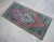 1970s Low Pile Hand Knotted Turkish Rug Faded Mat Kitchen Bathroom Decor Doormart- 19'' X 40'' For Sale - Image 13 of 13