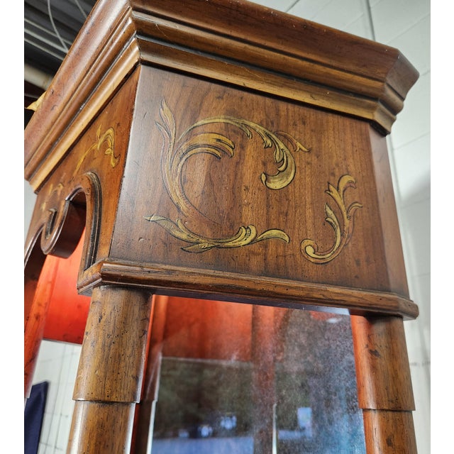 1970s Drexel Heritage Tall Corner Curio Display Cabinet For Sale In Washington DC - Image 6 of 10
