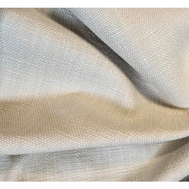 Pierre Frey Pierre Frey "Dolino" Creme Stone Washed Linen Fabric- 7 Yards For Sale - Image 4 of 4