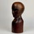Unique 19th C. American Wood, Hand Carved Milliner Head Bust Sculpture For Sale - Image 4 of 12
