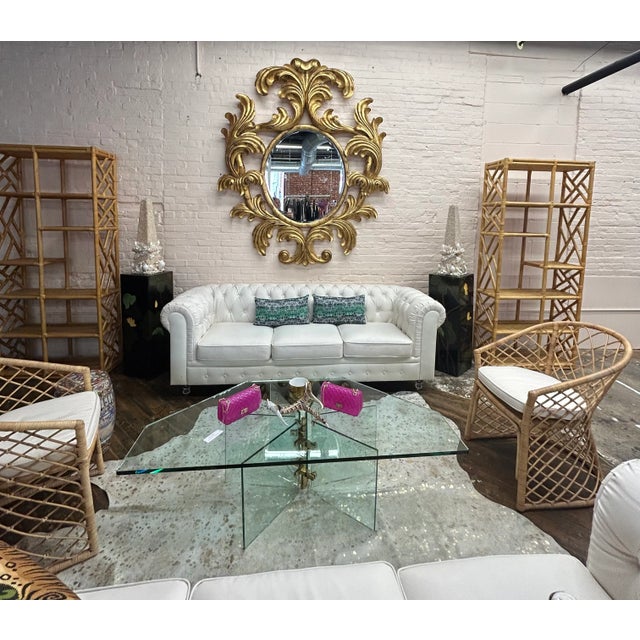 Large scale gilt mirror with acanthus leaf design from the Dauphine Harrison & Gil collection which later became named...