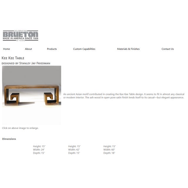 Modern Attributed to Brueton Kee Kee Coffee Table For Sale - Image 3 of 3