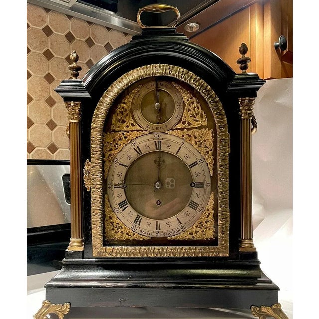 19th Century English Triple Fusee Musical Bracket Clock by Boxell of Brighton For Sale - Image 9 of 13