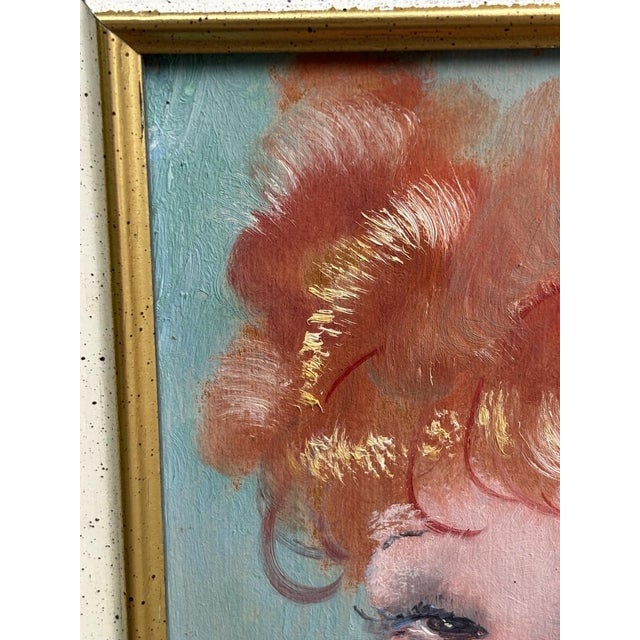 Jean Gabriel Domergue, ZAZA, 1920s, Oil on Panel, Framed For Sale - Image 6 of 9