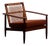 Mid-Century Modern Easy Chair in Teak and Cane, 1970 For Sale