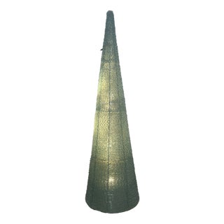 Pyramidal Glass Floor Lamp by Eric Debras, France, 1970s For Sale