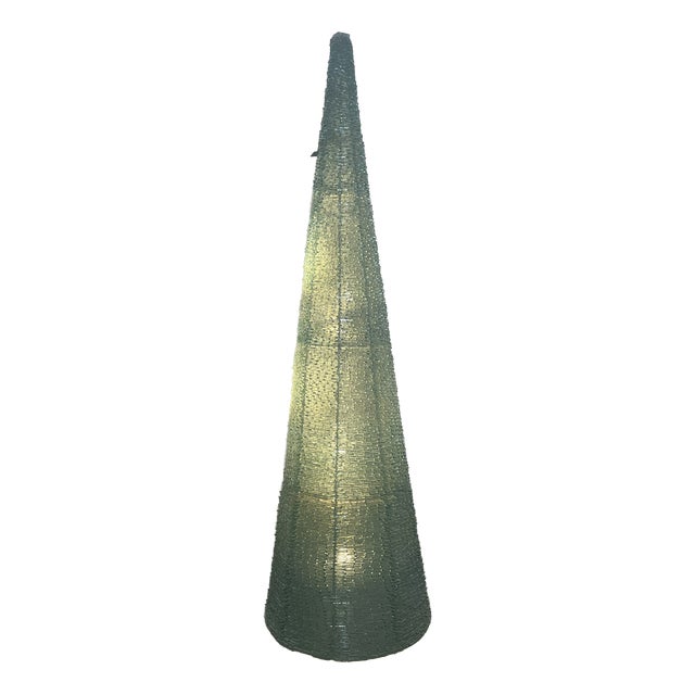 Pyramidal Glass Floor Lamp by Eric Debras, France, 1970s For Sale