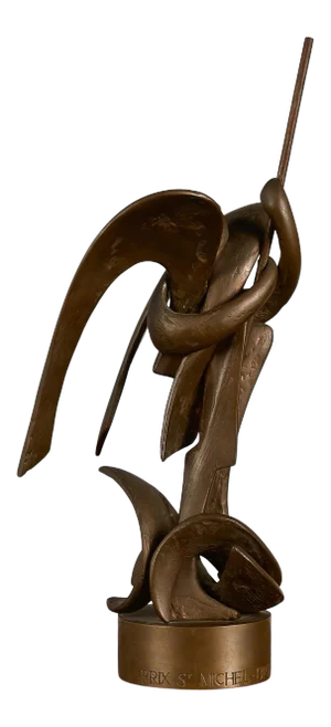 Bronze Saint-Michel Sculpture by Olivier Strebelle