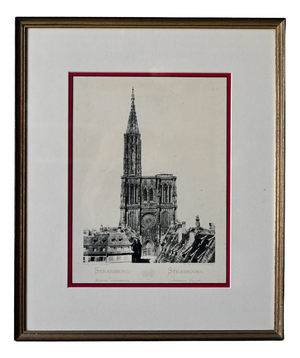 Julius Manias, Notre-Dame de Strasbourg, 1910, Antique Phototype