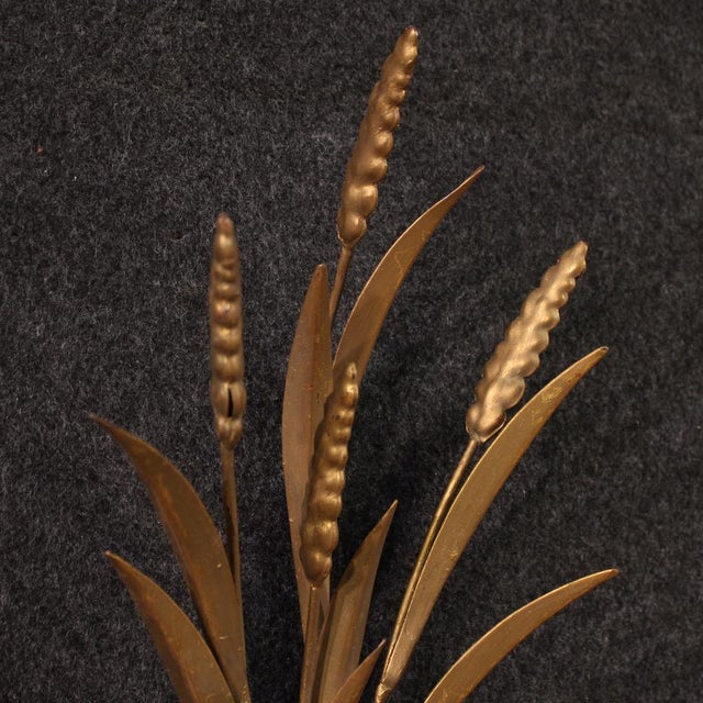 French Gilded Iron Wall Lights, 1960, Set of 2 For Sale - Image 4 of 13