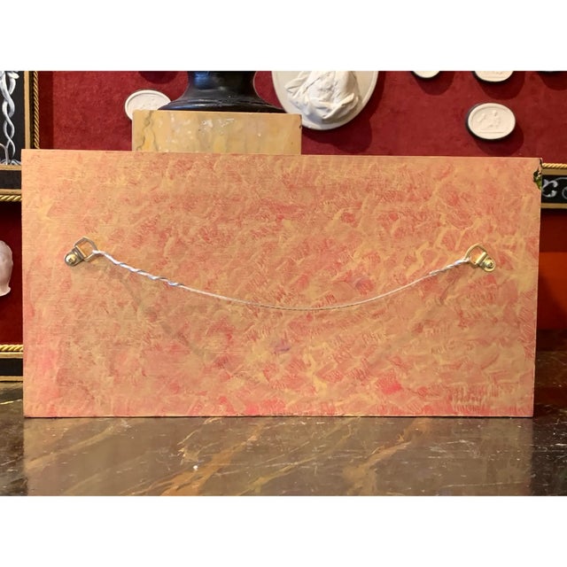 19th Century 19th Century Grand Tour Style Gilded Plaster Intaglio Arrangement in Faux Marble Frame For Sale - Image 5 of 9