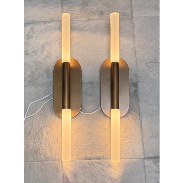 Restoration Hardware Rousseau Sconce, Vintage Brass For Sale - Image 9 of 12