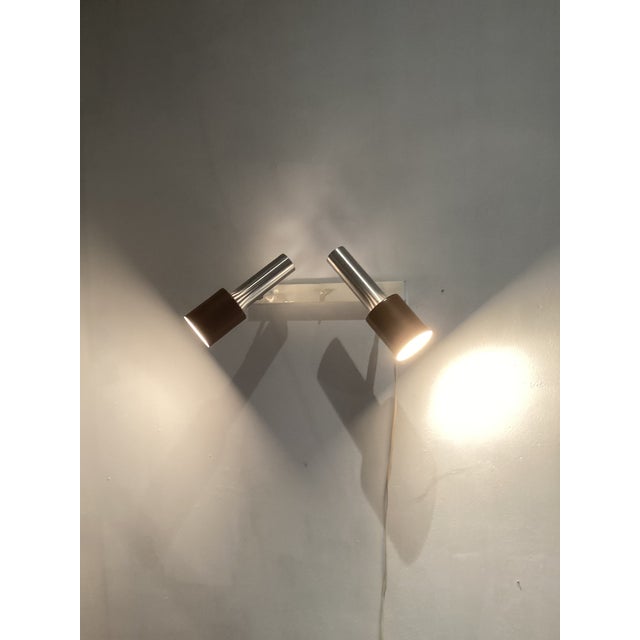 Dutch Double Wall Light attributed to H. Th. J. A. Busquet for Hala, 1960s For Sale - Image 4 of 11