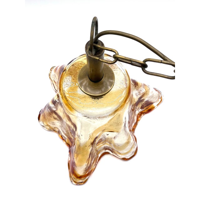 1970s Large Murano Glass Fazzoletto Pendant Lamp, 1970s For Sale - Image 5 of 14