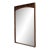 Large Rectangle Mid-Century Modern Walnut Wall Mirror For Sale
