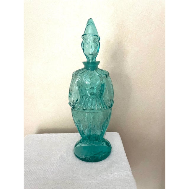 1950s Pair of Bischoff Mid Century Punchinello Glass Decanters For Sale - Image 5 of 7