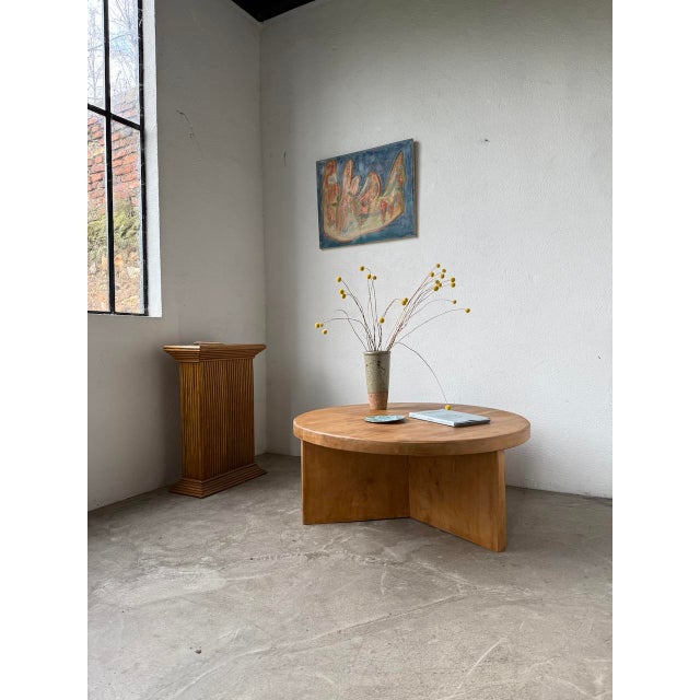 Modernist Elm Coffee Table, 1950s For Sale - Image 10 of 18