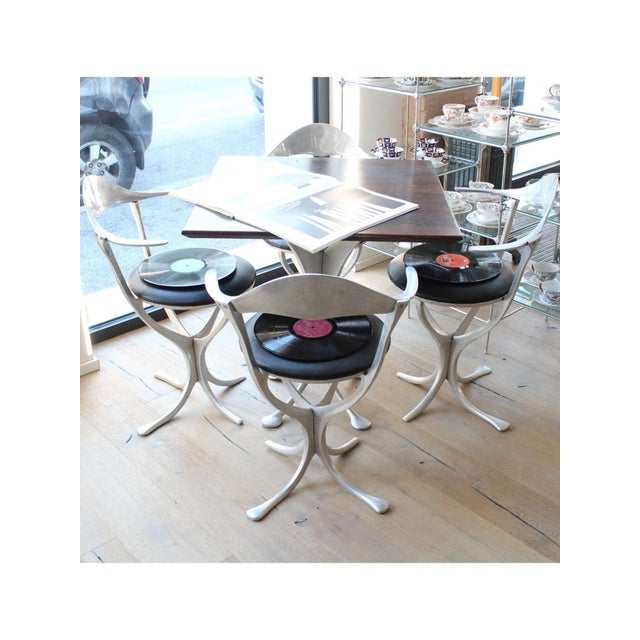 Square Dining Table and Chairs, Italy, 1920s, Set of 5 For Sale - Image 16 of 18