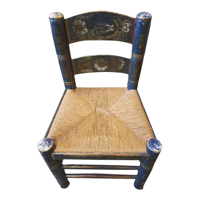 Antique Rustic Mexican Painted Chair Chairish