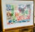 Figurative Large Vintage Watercolor Painting by Avraham Binder, Coastal, Colorful Sea Side Bustling Leisure Harbor For Sale - Image 3 of 8