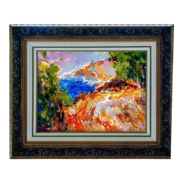 Late 20th Century Jose Antonio Pineda Bueno - Dia Calido, Oil on Canvas For Sale