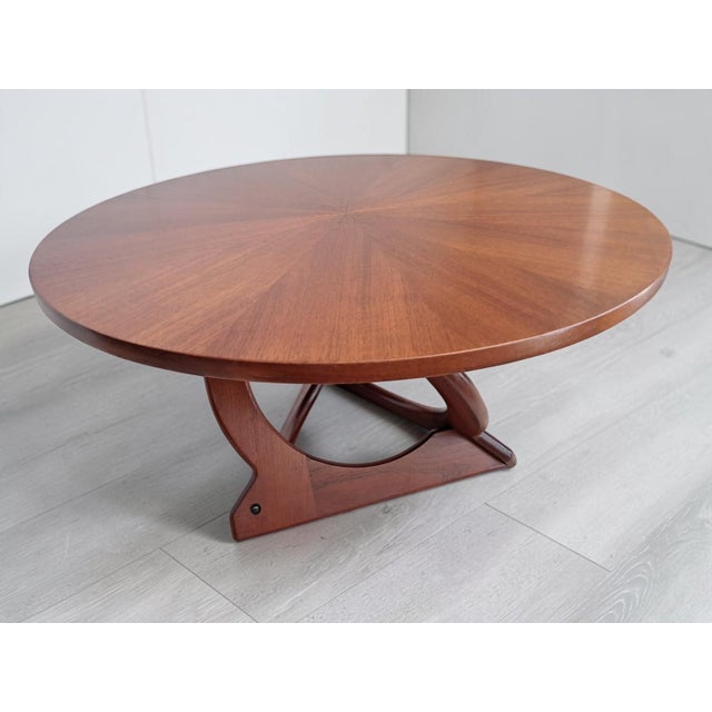 Mid-Century Modern Danish Sunburst Coffee Table by Soren Georg Jensen for Kubus, 1960s For Sale - Image 4 of 13