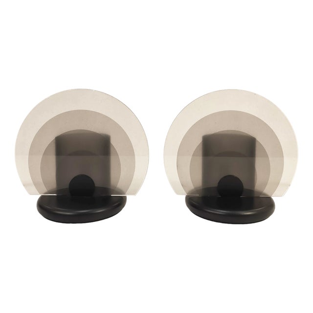 Vintage Italian Table Lamps by Bruno Gecchelin for Skipper and Pollux, 1980s, Set of 2 For Sale