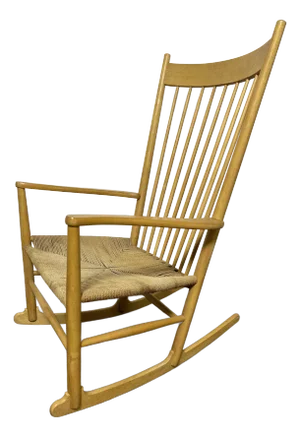 Classic Hans Wegner Danish "J16" Rocking Chair for FDB Mobler
