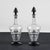 Glass Art Deco Glass Bottles with Black Cap and Base, Italy, Set of 2 For Sale - Image 7 of 7