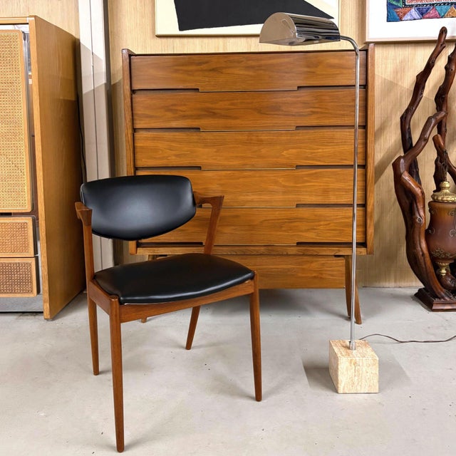 Raymor Chrome and Stone Mid-Century Modern Floor Lamp For Sale - Image 11 of 15