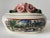 Antique Ceramic Lidded Cachepot With Imagery of Parisian Scenes & Sculpted Roses -Attributed to Capodimonte For Sale - Image 13 of 13