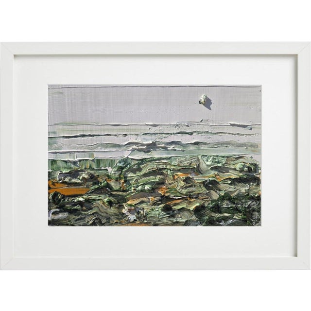 Abstract Contemporary Abstract Landscape Painting, Unframed / Seascape / Natural Color Palette / Earth Tones / Beach Art For Sale - Image 3 of 3