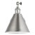 The Salem one light wall sconce in brushed nickel offers shadow-free lighting in your powder room, spa, or master bath...