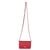 Red Red Quilted Lambskin Hold The Line CC Wallet On Chain For Sale - Image 8 of 9