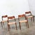 Awesome Neils O Moeller Scandinavian Modern Model 71 teak dining chairs by J.L. Mollers Mobelfabrik set of 4 unupholstered...