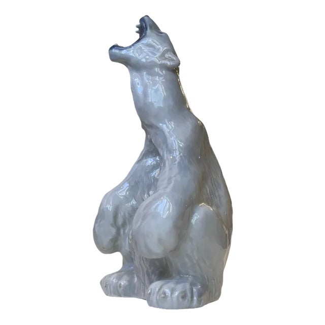 Roaring Polar Bear No. 502 by C. F. Liisberg from Royal Copenhagen For Sale