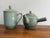 This Asian tea pot and cup with lid are in a beautiful celadon green. No makers mark. Measurements listed are for the tea...