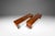 1980s Substantial Handmade Minimalist MCM Custom-Made Studio / Gallery Dining Table W/ Matching Benches Set in Walnut, Usa, C. 1980s For Sale - Image 5 of 17
