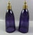 A rare pair of Regency Period Amethyst glass hurricane wall sconces in a a deep (royal) violet. In excellent condition...