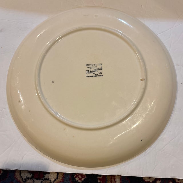 Mid-Century Modern 1950s Metlox California Ivy Chop Plate For Sale - Image 3 of 3