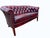 Vintage English Chesterfield Lounge Group in Oxblood Leather, Set of 3 For Sale - Image 3 of 6